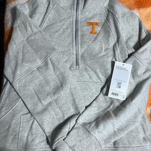 NWT SOLD OUT lululemon x TENNESSEE Grey Funnel Neck Scuba Half-Zip